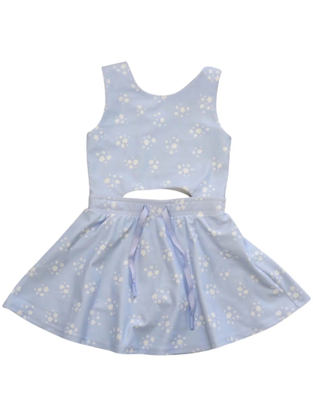 NWT | Be Girl | Activewear SS26 Play Pretty Skort Dress Set | Blue Floral | 7Y